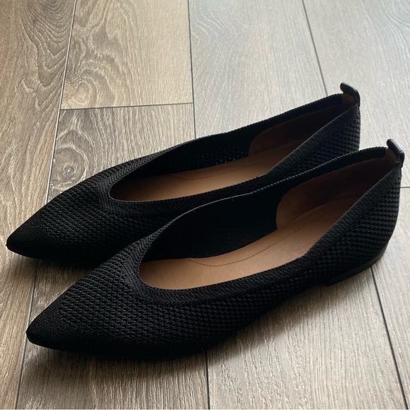 *last chance clearance sale* Everlane The 40-Hour Flat in ReKnit Black Like New - Picture 7 of 13